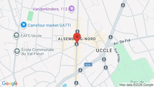Apartments for rent i Brussels Ukkel - kort over placeringen