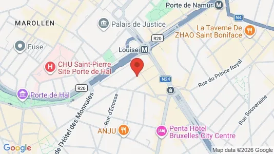 Apartments for rent i Brussels Sint-Gillis - kort over placeringen