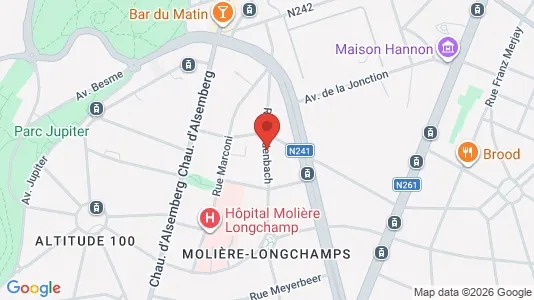 Apartments for rent i Brussels Vorst - kort over placeringen