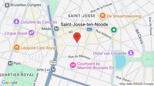 Apartments for rent i Brussels Sint-Joost-ten-Node - kort over placeringen