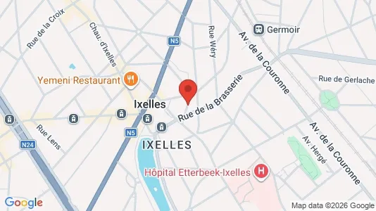 Apartments for rent i Brussels Elsene - kort over placeringen