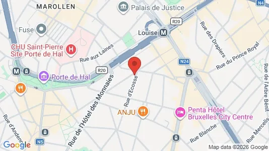 Apartments for rent i Brussels Sint-Gillis - kort over placeringen