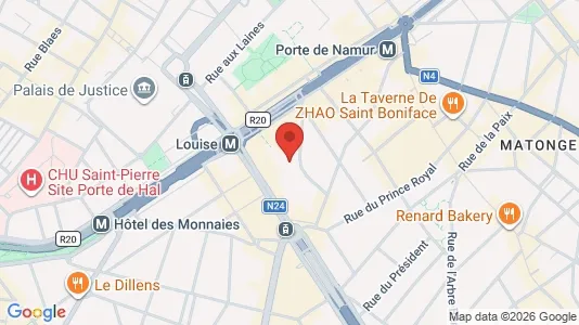 Apartments for rent i Brussels Elsene - kort over placeringen