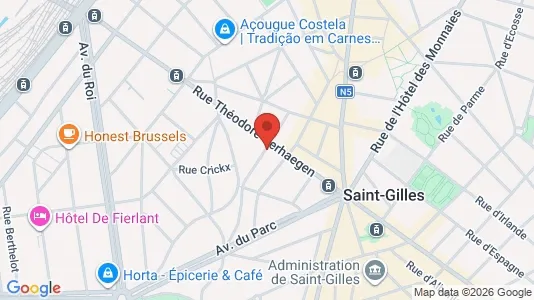 Apartments for rent i Brussels Sint-Gillis - kort over placeringen