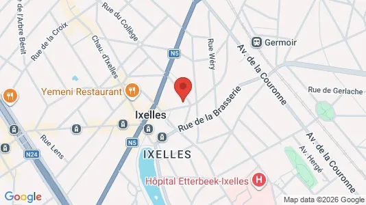 Apartments for rent i Brussels Elsene - kort over placeringen