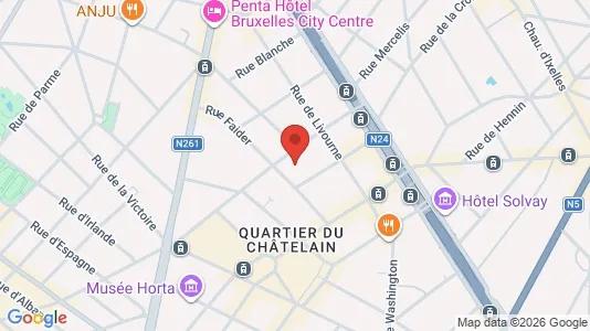 Apartments for rent i Brussels Elsene - kort over placeringen