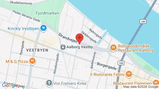 Apartments for rent i Aalborg Center - kort over placeringen