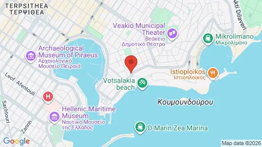 Apartments for rent i Piraeus - kort over placeringen