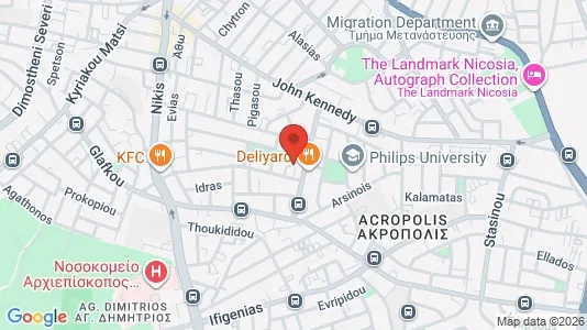 Apartments for rent i Nicosia Lefkosia - kort over placeringen