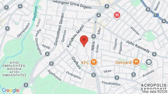 Apartments for rent i Nicosia Lefkosia - kort over placeringen