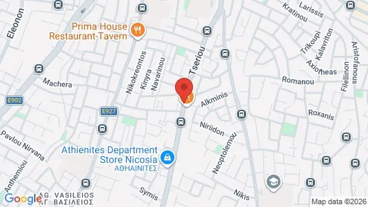 Apartments for rent i Nicosia Strovolos - kort over placeringen