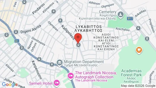 Apartments for rent i Nicosia Lefkosia - kort over placeringen