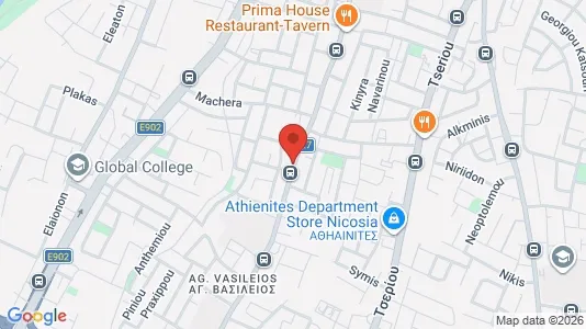 Apartments for rent i Nicosia Strovolos - kort over placeringen
