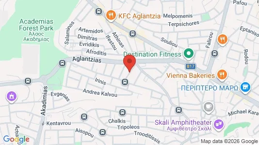 Apartments for rent i Nicosia Aglantzia - kort over placeringen