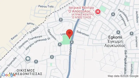 Apartments for rent i Nicosia Egkomi - kort over placeringen
