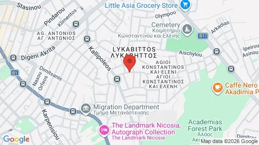 Apartments for rent i Nicosia Lefkosia - kort over placeringen