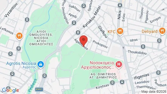 Apartments for rent i Nicosia Lefkosia - kort over placeringen