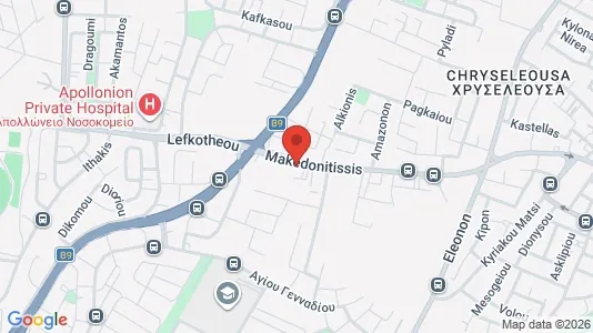 Apartments for rent i Nicosia Strovolos - kort over placeringen