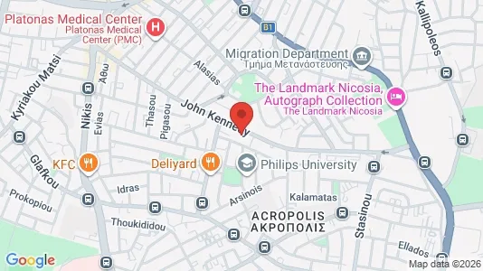 Apartments for rent i Nicosia Lefkosia - kort over placeringen