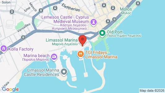 Apartments for rent i Limassol - kort over placeringen