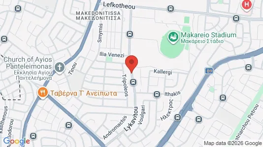 Apartments for rent i Nicosia Egkomi - kort over placeringen