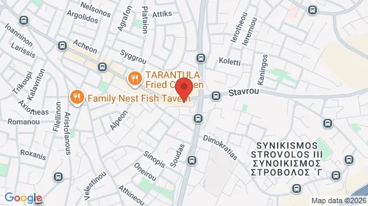 Apartments for rent i Nicosia Strovolos - kort over placeringen