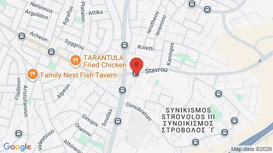 Apartments for rent i Nicosia Strovolos - kort over placeringen