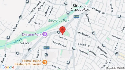 Apartments for rent i Nicosia Strovolos - kort over placeringen