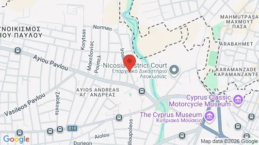 Apartments for rent i Nicosia Lefkosia - kort over placeringen