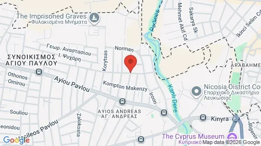 Apartments for rent i Nicosia Lefkosia - kort over placeringen