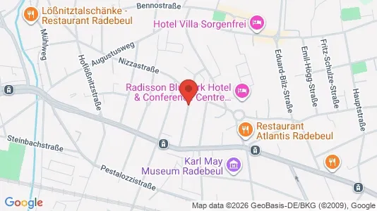 Apartments for rent i Meissen - kort over placeringen