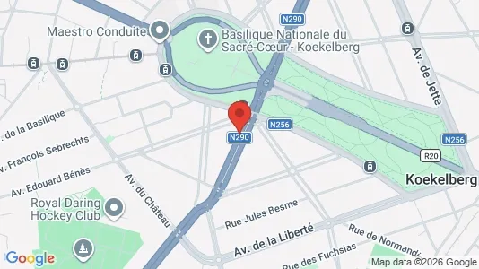 Apartments for rent i Brussels Koekelberg - kort over placeringen