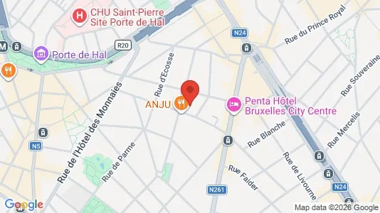 Apartments for rent i Brussels Sint-Gillis - kort over placeringen