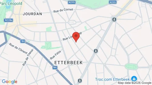 Apartments for rent i Brussels Etterbeek - kort over placeringen
