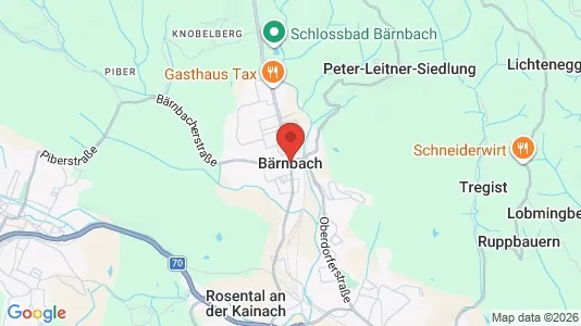 Apartments for rent i Bärnbach - kort over placeringen