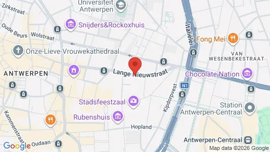 Apartments for rent i Stad Antwerp - kort over placeringen