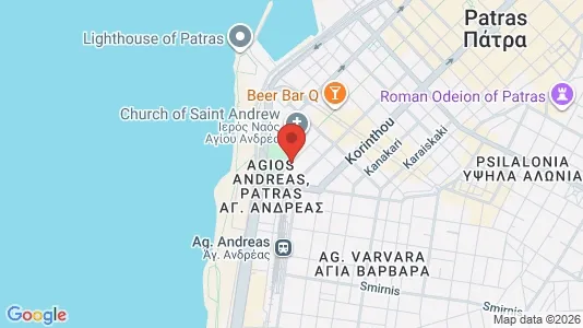 Apartments for rent i Patras - kort over placeringen