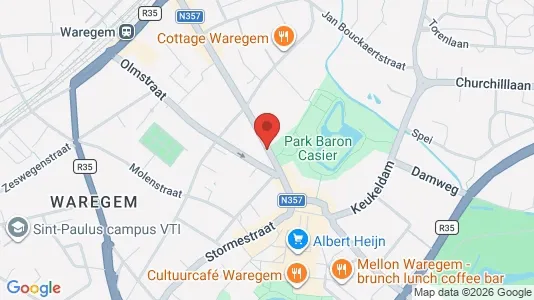 Apartments for rent i Waregem - kort over placeringen