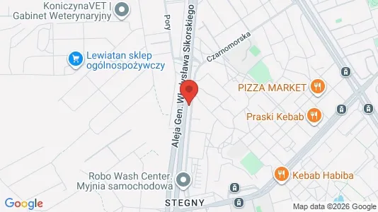 Rooms for rent i Warszawa Mokotów - kort over placeringen