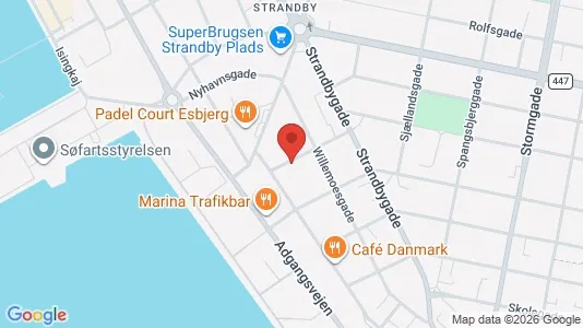 Apartments for rent i Esbjerg Center - kort over placeringen