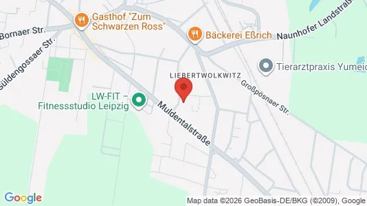 Apartments for rent i Leipzig - kort over placeringen
