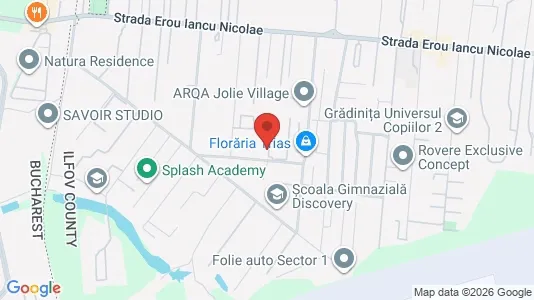 Apartments for rent i Voluntari - kort over placeringen