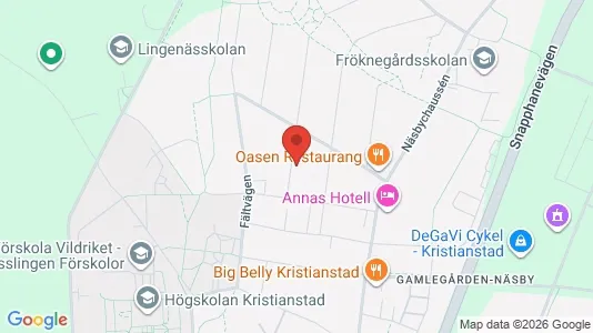 Apartments for rent i Kristianstad - kort over placeringen