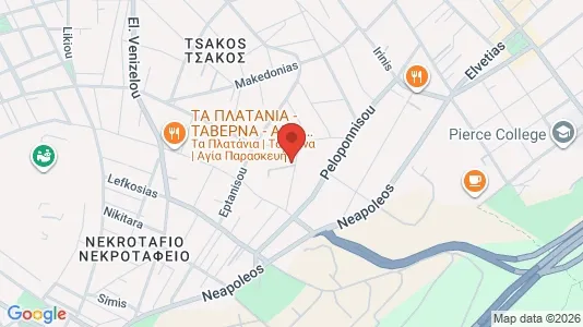 Apartments for rent i Agia Paraskevi - kort over placeringen