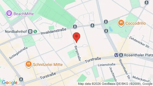 Apartments for rent i Berlin Mitte - kort over placeringen