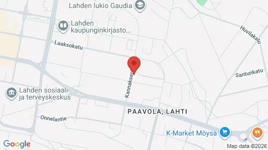 Apartments for rent i Lahti - kort over placeringen