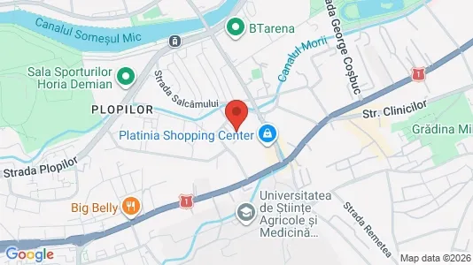 Apartments for rent i Cluj-Napoca - kort over placeringen
