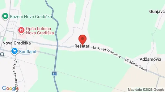 Apartments for rent in Rešetari - Photo from Google Street View