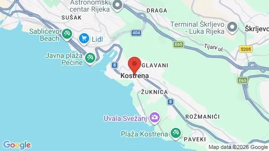 Apartments for rent in Kostrena - Photo from Google Street View