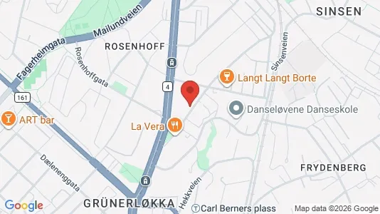 Apartments for rent i Oslo Grünerløkka - kort over placeringen